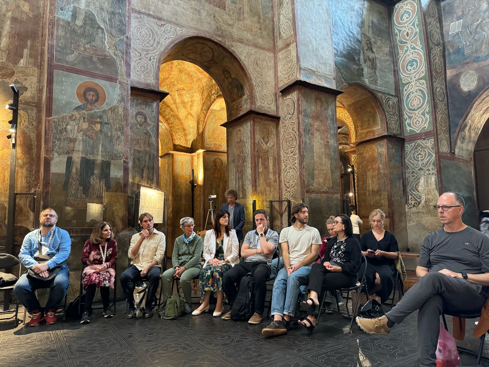 Participants seated in session inside St Sophia Cathedral